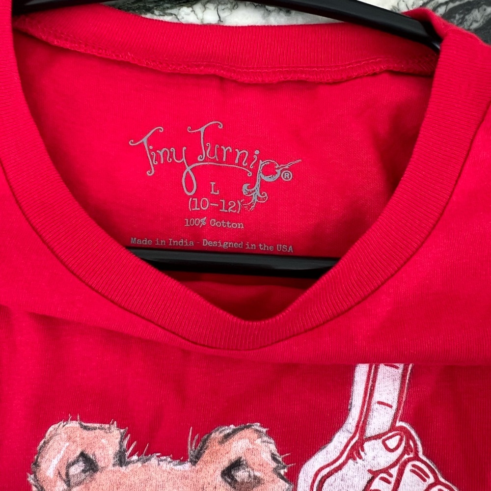 Tiny Turnip Wisconsin kids tee sz 10-12 - Picture 5 of 5